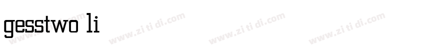 gesstwo light字体转换